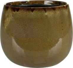 TS Bloempot Odile Bruin / Groen D 21 H 17 Cm