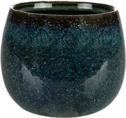 TS Bloempot Odile Groen / Blauw D 12 H 9 Cm