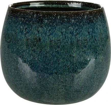 TS Bloempot Odile Groen / Blauw D 15 H 13 Cm 3 TS Bloempot Odile Groen / Blauw D 15 H 13 Cm