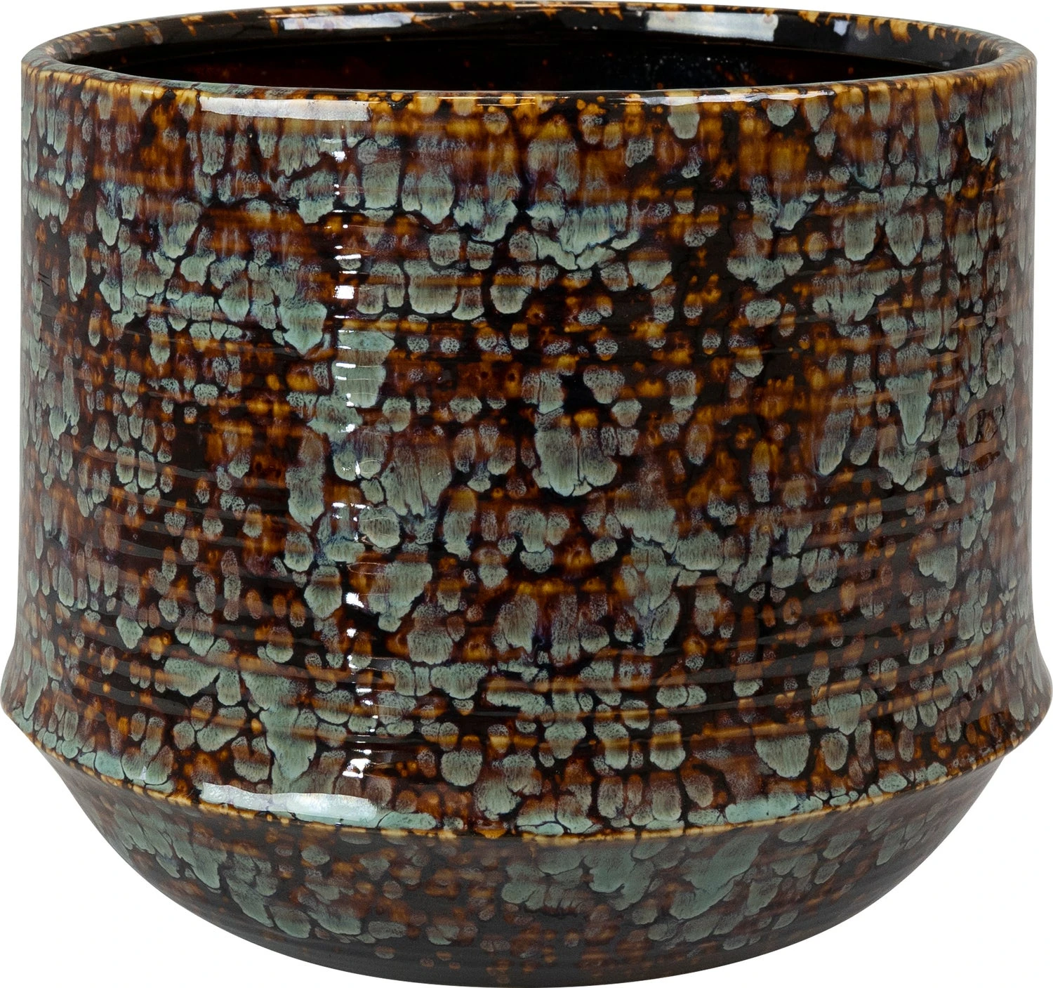 TS Bloempot Noud Bruin / Mint D 17 H 15 Cm 3 TS Bloempot Noud Bruin / Mint D 17 H 15 Cm