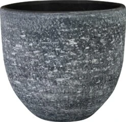 TS Bloempot Cas Antraciet D 15 H 13 Cm