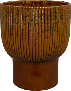 TS Bloempot Larisa Bruin D 17 H 21 Cm