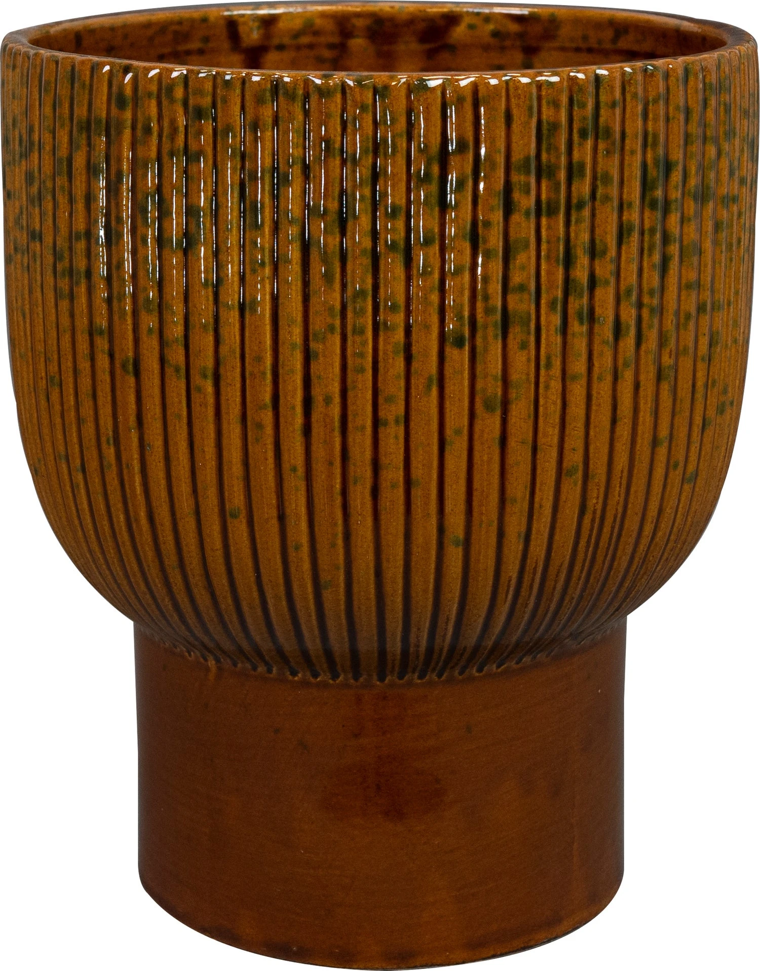 TS Bloempot Larisa Bruin D 17 H 21 Cm 3 TS Bloempot Larisa Bruin D 17 H 21 Cm