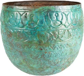 TS Bloempot Famke Blauw D 33 H 28 Cm 3 TS Bloempot Famke Blauw D 33 H 28 Cm