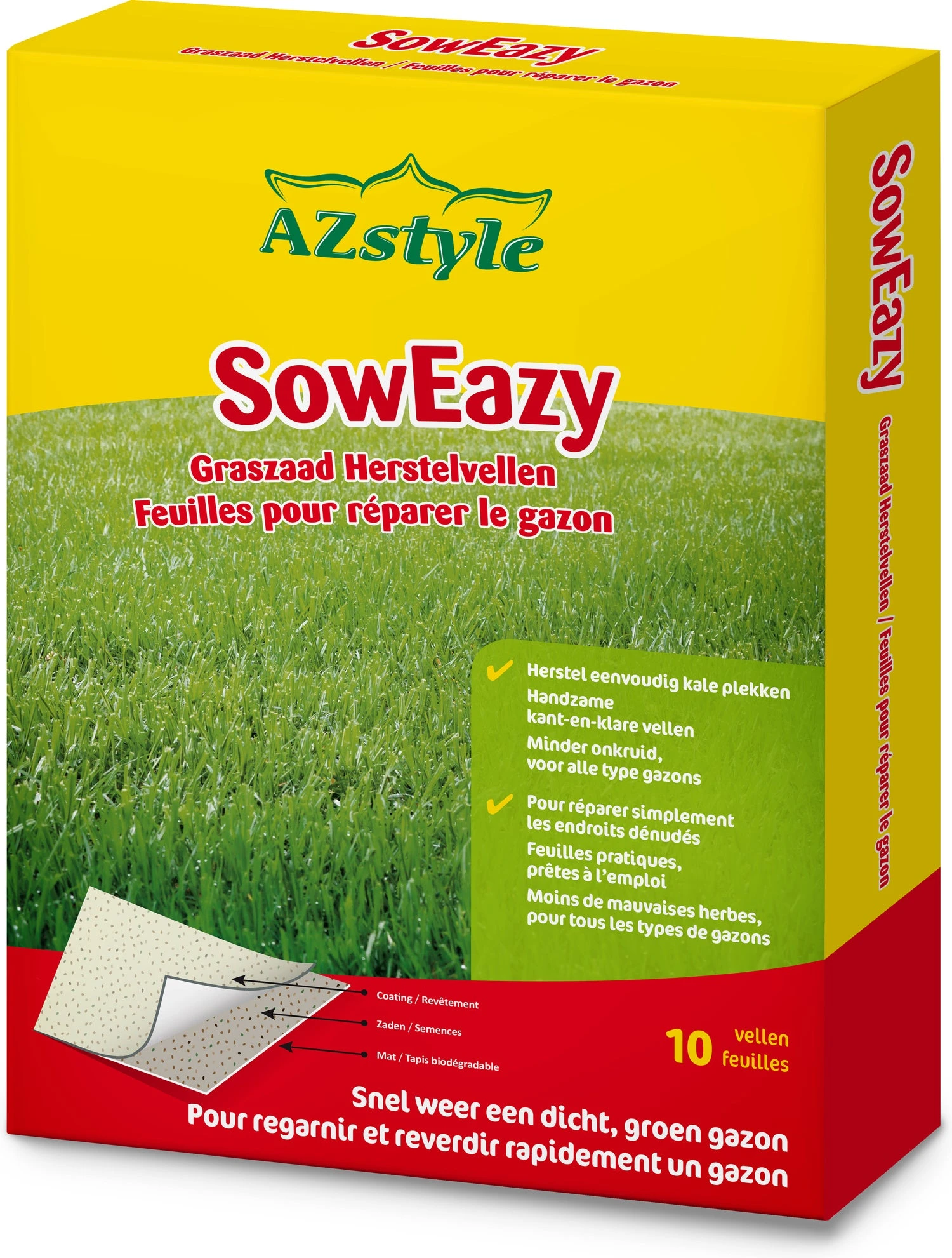 ECOstyle SowEazy Graszaad Herstelvellen 10 Stuks 3 ECOstyle SowEazy Graszaad Herstelvellen 10 Stuks