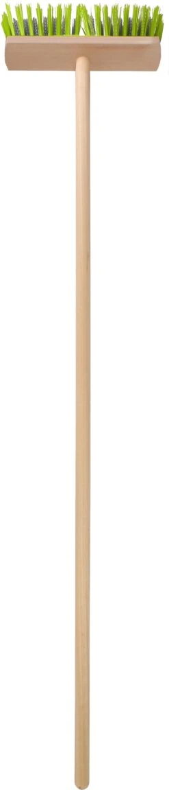 Intratuin Onkruidbezem 28cm X 120cm Lime/zilver