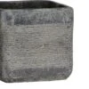 Mica Decorations Pot Kane Vierkant 15,5 X 15,5 X 15 Cm Donkergrijs