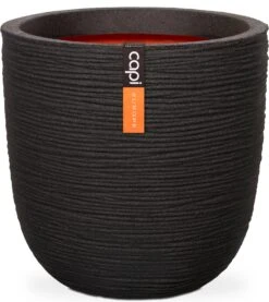 Capi Europe Bloempot Nature-Rib Zwart D 43 H 41 Cm