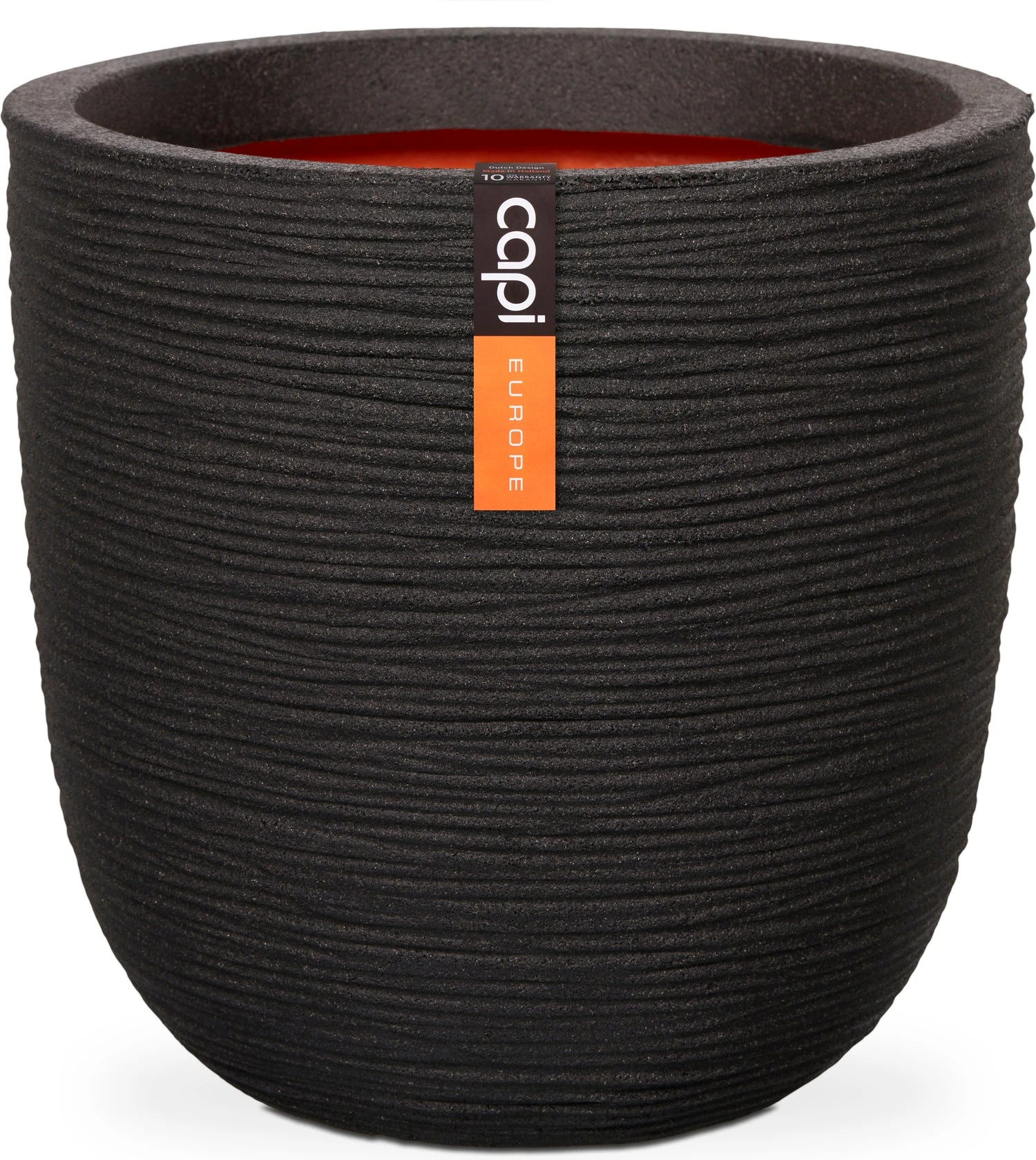 Capi Europe Bloempot Nature-Rib Zwart D 43 H 41 Cm 3 Capi Europe Bloempot Nature-Rib Zwart D 43 H 41 Cm