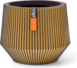 Capi Europe Bloempot Groove Goud D 9,2 H 7,5 Cm
