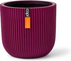 Capi Europe Bloempot Groove Paars D 17,2 H 15,3 Cm