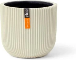 Capi Europe Bloempot Groove Beige D 17,2 H 15,3 Cm