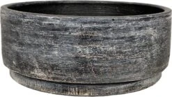 HS Bloempot Op Voet Madrid Zwart D 24 H 9 Cm