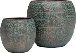 Intratuin Bloempot Luca Brons D 17 H 16 Cm -Talen Tools Winkel 8717263791355 2