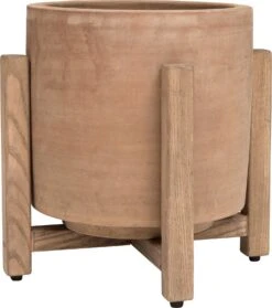 Intratuin Bloempot Op Poten Wanda Terracotta D 31 H 31 Cm