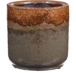 Duif Bloempot Carry Groen / Bruin D 12 H 10 Cm