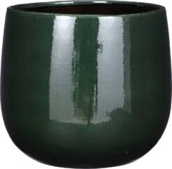Mica Decorations Bloempot Palm Leaf Groen D 21 H 19 Cm