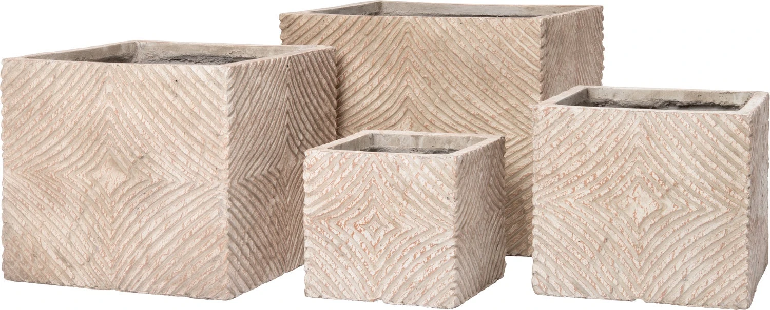 Intratuin Bloempot Paul Beige 37 X 37 X 31 Cm 4 Intratuin Bloempot Paul Beige 37 X 37 X 31 Cm - Afbeelding 2