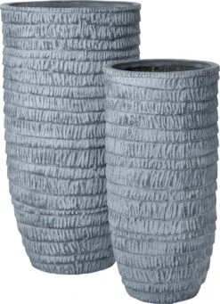 Intratuin Bloempot Wesley Grijs D 36 H 70 Cm -Talen Tools Winkel 8720196014712 2