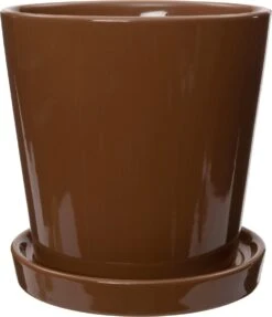 Intratuin Bloempot Orianna Bruin D 15 H 15,5 Cm