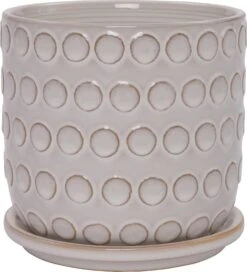 Intratuin Bloempot Thorin Wit D 17 H 16 Cm