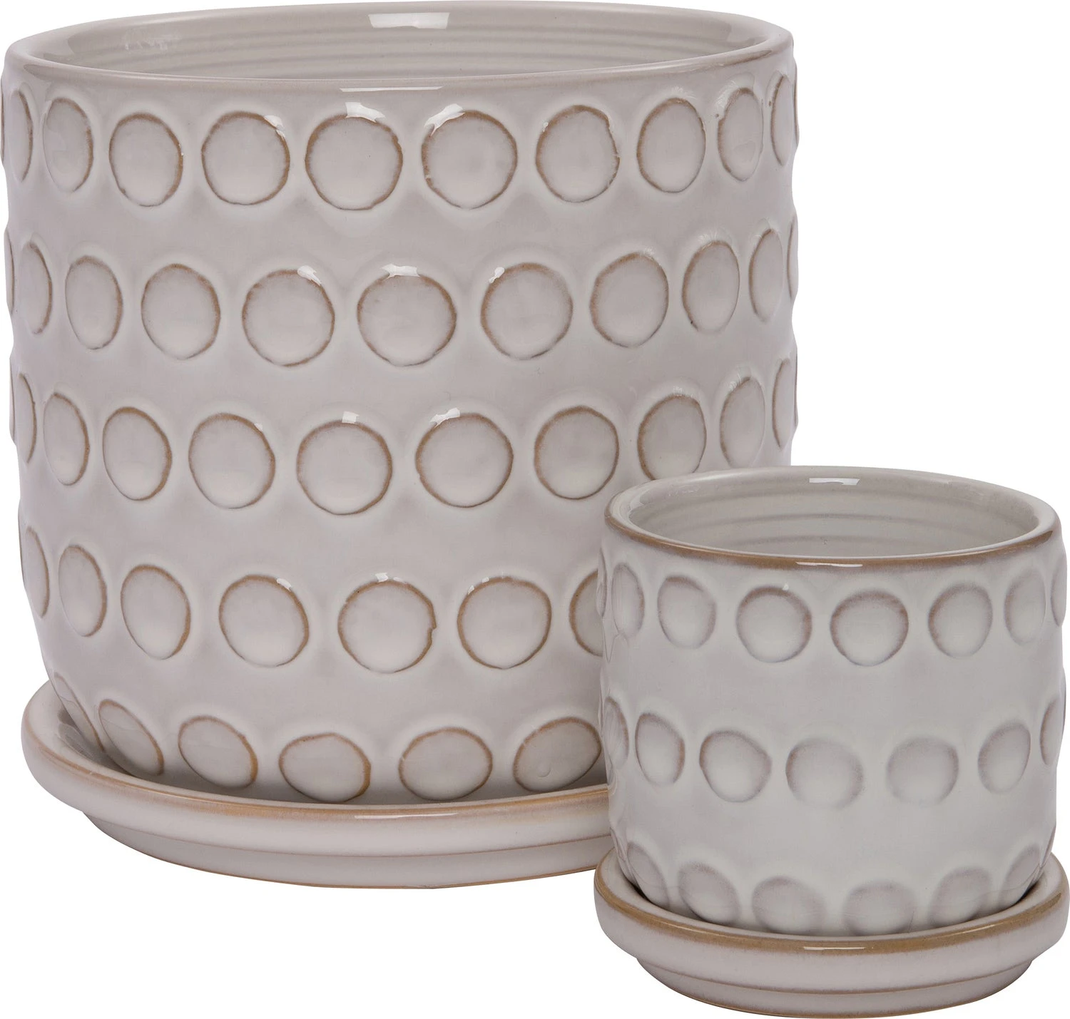 Intratuin Bloempot Thorin Wit D 17 H 16 Cm 4 Intratuin Bloempot Thorin Wit D 17 H 16 Cm - Afbeelding 2