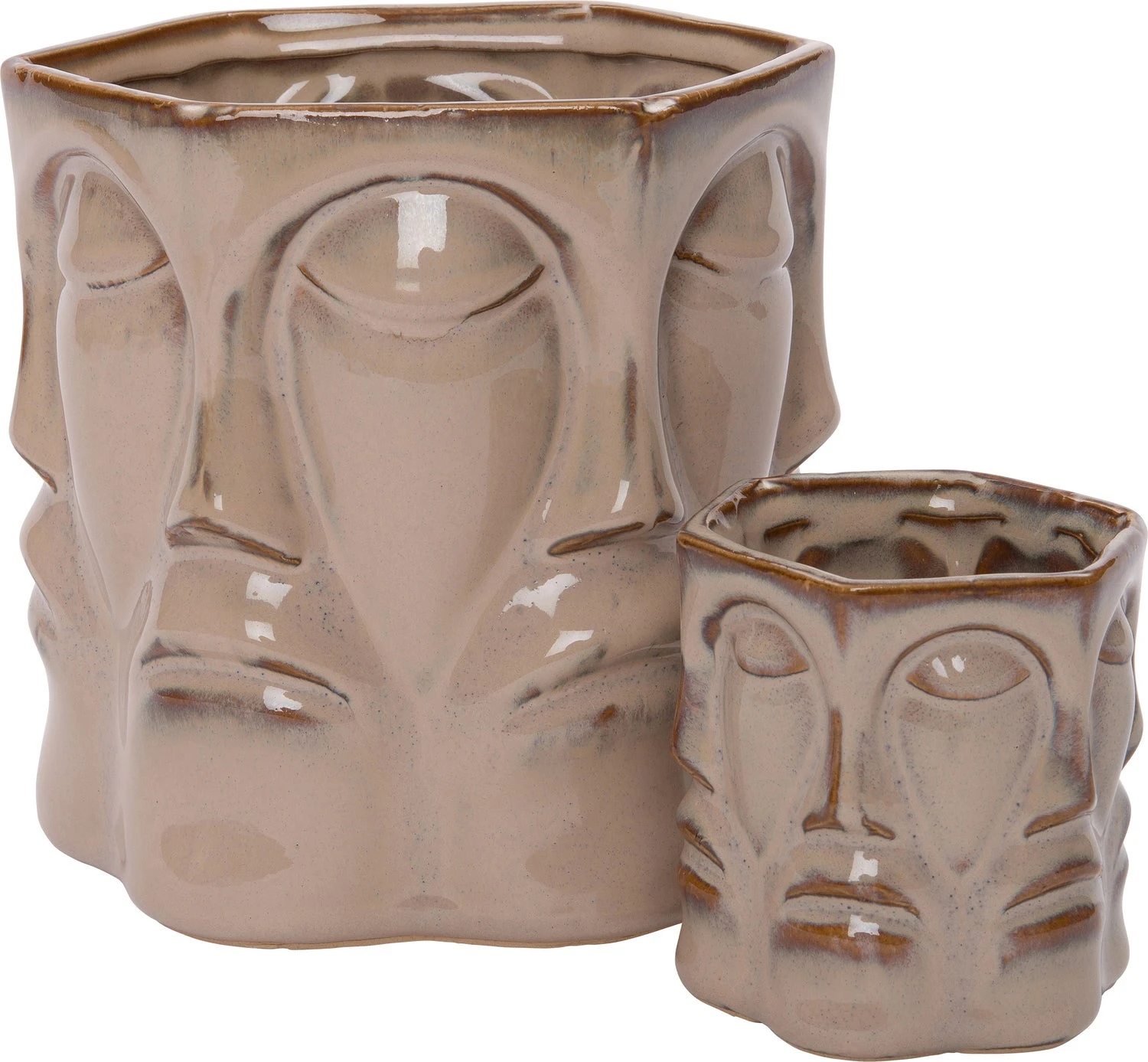 Intratuin Bloempot Morgana Beige D 14 H 14,5 Cm 4 Intratuin Bloempot Morgana Beige D 14 H 14,5 Cm - Afbeelding 2