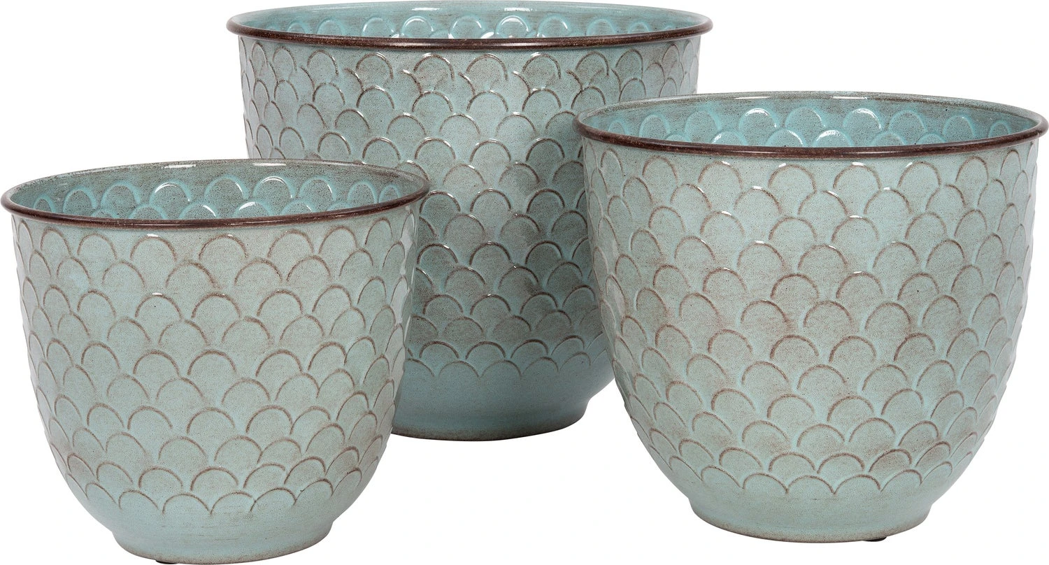 Intratuin Bloempot Freddie Lichtblauw D 32 H 27 Cm 4 Intratuin Bloempot Freddie Lichtblauw D 32 H 27 Cm - Afbeelding 2