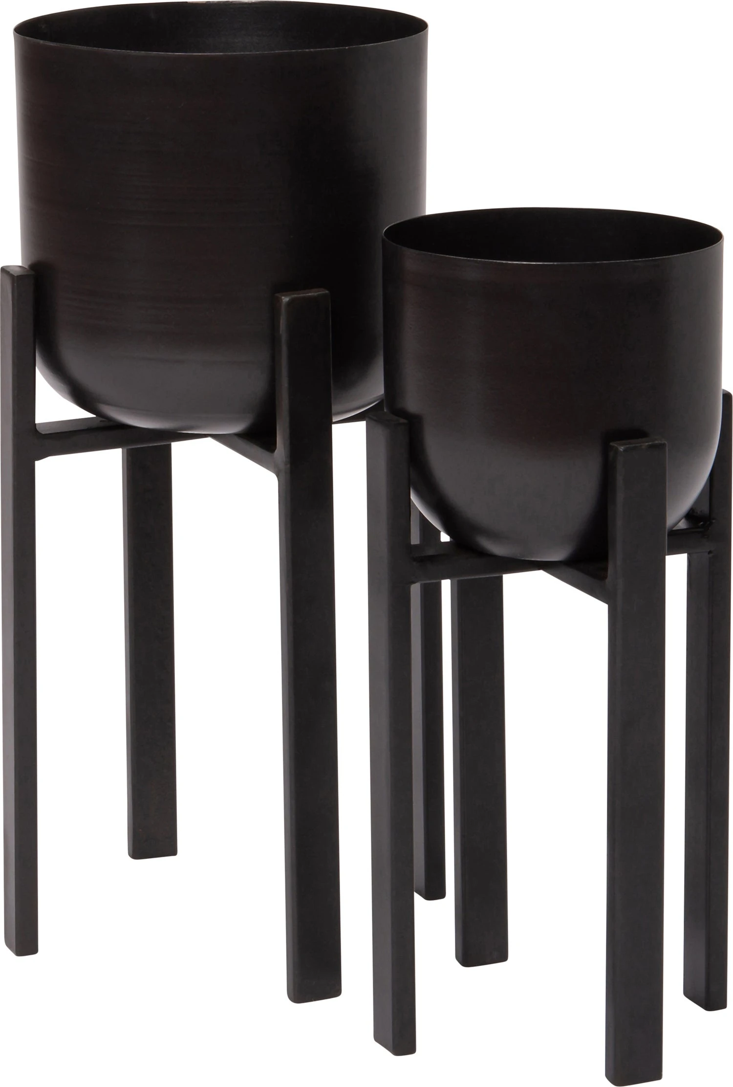 Intratuin Bloempot Op Poten Nila Zwart D 20 H 35 Cm 4 Intratuin Bloempot Op Poten Nila Zwart D 20 H 35 Cm - Afbeelding 2