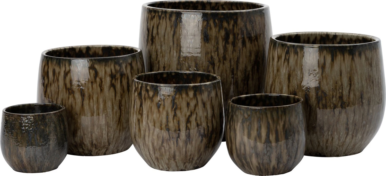 Intratuin Bloempot Adna Bruin D 19 H 21 Cm 4 Intratuin Bloempot Adna Bruin D 19 H 21 Cm - Afbeelding 2