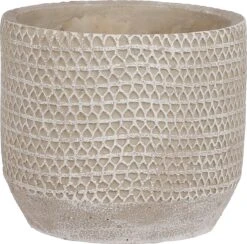 Mica Decorations Bloempot Jack Beige D 17 H 15,5 Cm