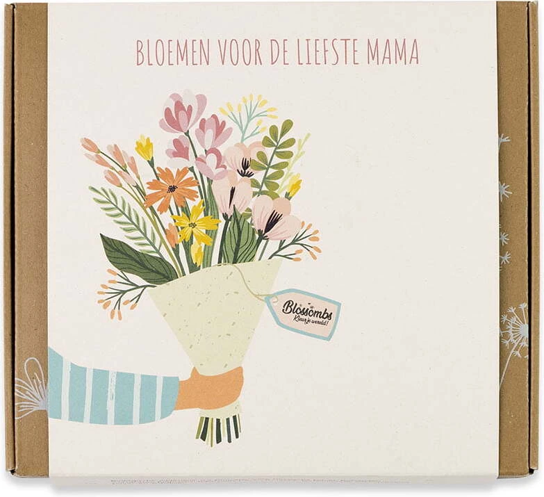 Blossombs Bloemzaadbom Geschenkdoos Moederdag 19 X 16 X 2,5 Cm 3 Blossombs Bloemzaadbom Geschenkdoos Moederdag 19 X 16 X 2,5 Cm