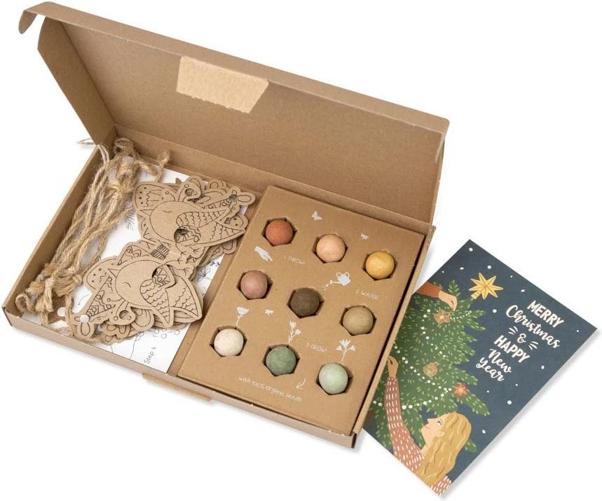 Blossombs Zaadbommen Giftbox Kerst Diy 24 X 16 X 2,5 Cm 3 Blossombs Zaadbommen Giftbox Kerst Diy 24 X 16 X 2,5 Cm