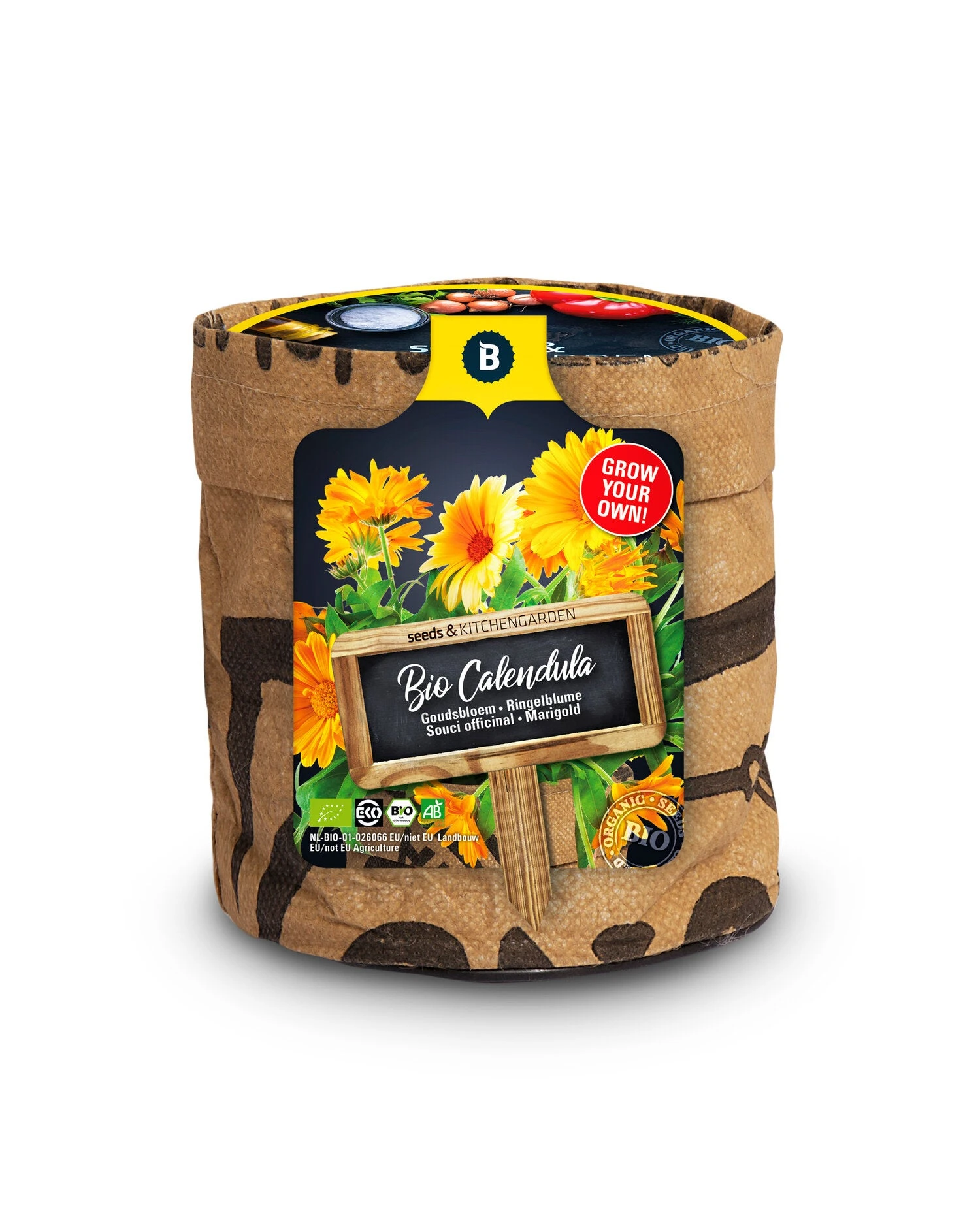 Baza Keukentuintje Biologische Goudsbloem (Calendula Officinalis) 3 Baza Keukentuintje Biologische Goudsbloem (Calendula Officinalis)