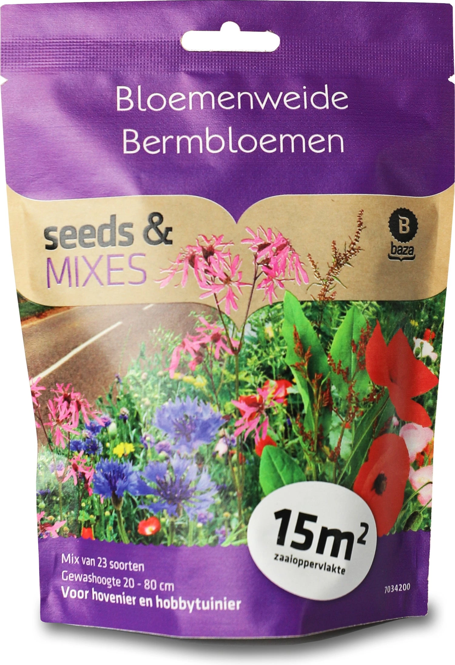 Baza Seeds & Mixes Bloemenweide Zaad Bermbloemen 3 Baza Seeds & Mixes Bloemenweide Zaad Bermbloemen